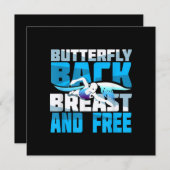 Badespass Einladung (Vorne/Hinten)