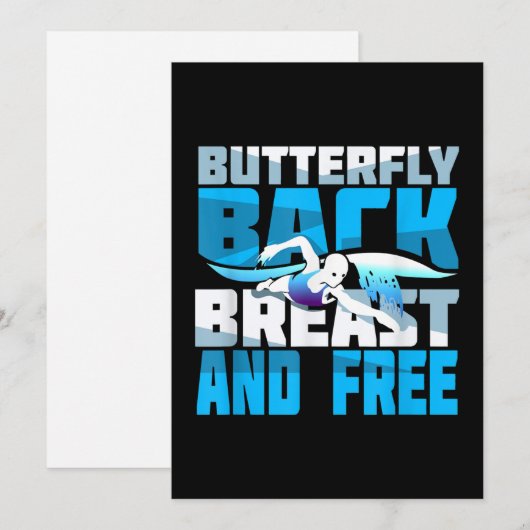 Badespass Feiertagskarte (Vorne/Hinten)