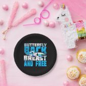 Badespass für Schwimmer Pappteller (Party)