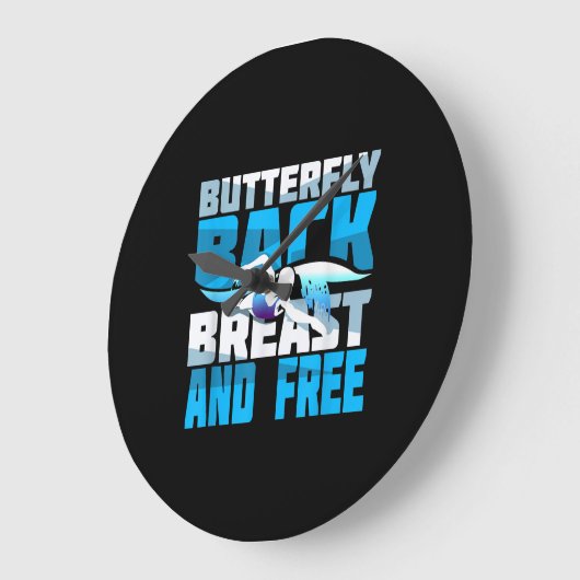 Badespass Große Wanduhr (Winkel)