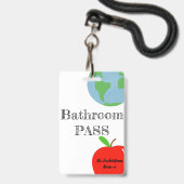 Badespass Personalisiert Ausweis (Front with Lanyard)