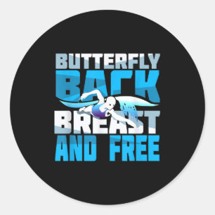 Badespass Runder Aufkleber