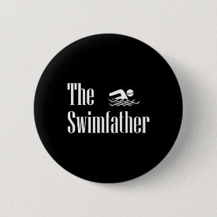 Badespass Vater Schwimmer Leben Väter Tag Button