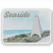 Badestrand 30A Florida Wasserfarbe Aufkleber (Vorderseite)