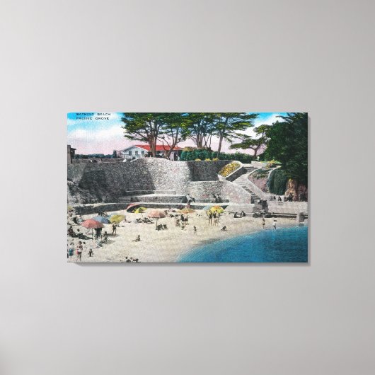 Badestrand am Pazifikraum Leinwanddruck (Vorderseite)