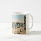 Badestrand, Santa Cruz - Vintager Stil Kaffeetasse (VorderseiteRechts)