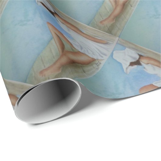 BADESTÜCHERPAPIER GESCHENKPAPIER (Rolleneckpunkt)