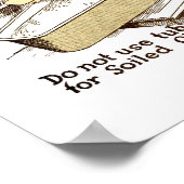 Badet Ihr Baby jeden Tag Poster (Ecke)