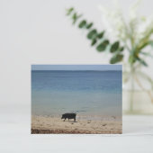 Badetag Postkarte (Stehend Vorderseite)