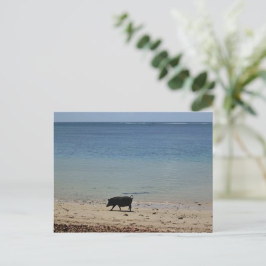 Badetag Postkarte (Stehend Vorderseite)