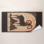 Badetuch Aries Celestie Zodiac Art Badehandtuch (Badehandtuch)