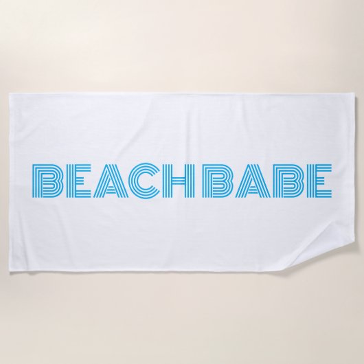 Badetuch - Beach Babe (Vorderseite)