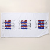 Badetuch (einzigartig handgezeichnet) (Vorderseite)