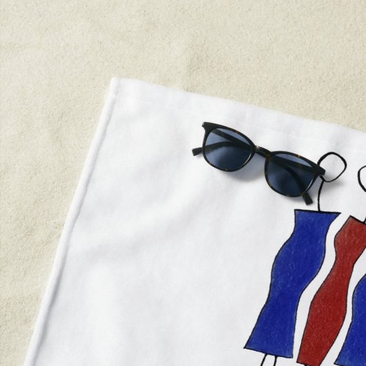 Badetuch (einzigartig handgezeichnet) (Beispiel)