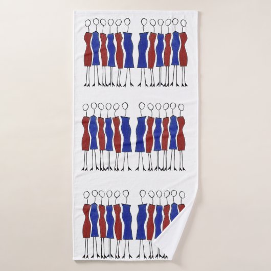 Badetuch (Einzigartig von Hand gezeichnet) Badehandtuch (Badehandtuch)