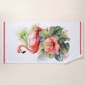 Badetuch Flamingo (Vorderseite)