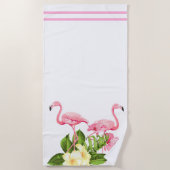 Badetuch Flamingo Beach Handtuch (Vorderseite)
