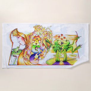 Badetuch Frosch-Prinzessin-Fantasy