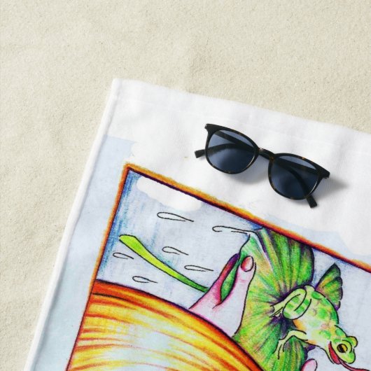 Badetuch Frosch-Prinzessin-Fantasy (Beispiel)