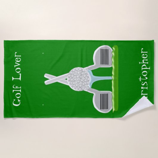 Badetuch Golf Design (Vorderseite)