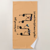 Badetuch - Heiraten Sie mich? (Vorderseite)