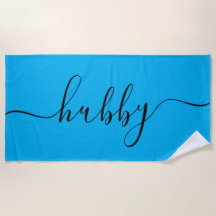 Badetuch - Hubby Light Blue