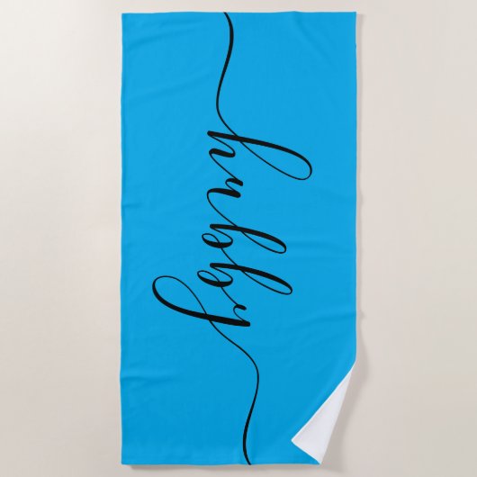 Badetuch - Hubby Light Blue (Vorderseite)