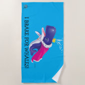 Badetuch I BREMSE FÜR WAL-KAMPAGNE (Vorderseite)