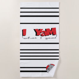 Badetuch "I Yam What I Yam"
