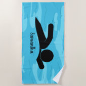 Badetuch im Schwimmbad (Vorderseite)