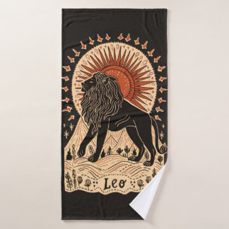Badetuch Leo Celestial Zodiac Art Badehandtuch