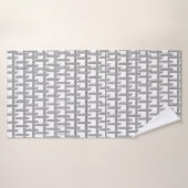 Badetuch mit einzigartigem Cross-Design Badehandtuch (Badehandtuch)