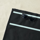 Badetuch mit Siegel Boat Beach Landschaft (Beispiel)