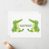 Badetuch Mitteilungskarte (Vorderseite/Rückseite Beispiel)