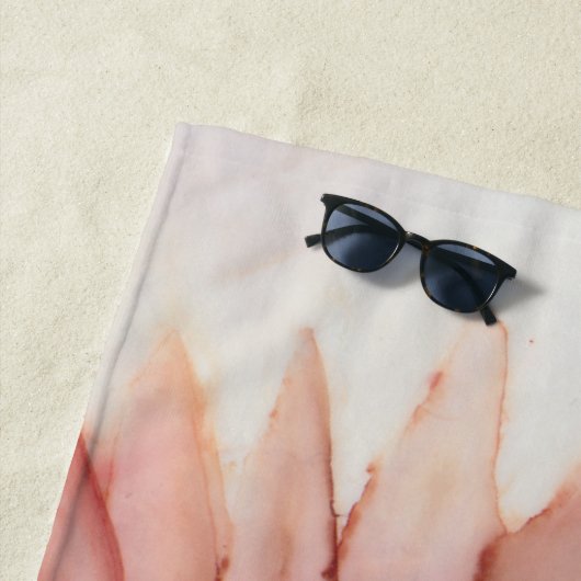 Badetuch "Pinkish/Beach bitte" (Beispiel)