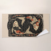 Badetuch Pisces Celestie Zodiac Art Badehandtuch (Badehandtuch)