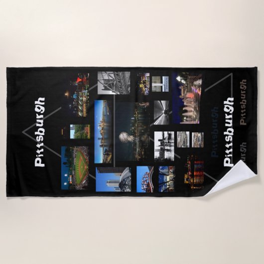 Badetuch Pittsburgh Foto (Vorderseite)