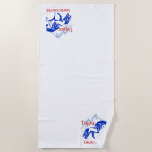 Badetuch/Sattelabdeckung Strandtuch (Vorderseite)