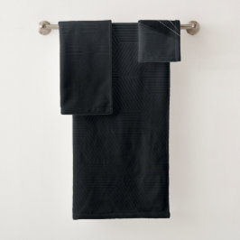 Badetuch - Schwarze Schönheit Badhandtuch Set