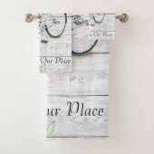 Badetuch Set Begrüßung Frühjahr Fahrrad (Insitu)