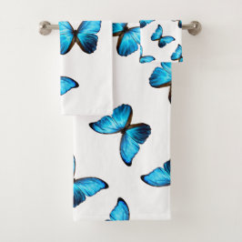 Badetuch Set - Blue Morpho Butterfly