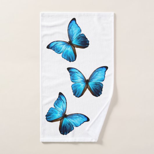 Badetuch Set - Blue Morpho Butterfly (Handtuch)