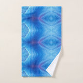 Badetuch Set Blue Poppy Abstrakt (Handtuch)