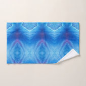 Badetuch Set Blue Poppy Abstrakt (Handtuch)