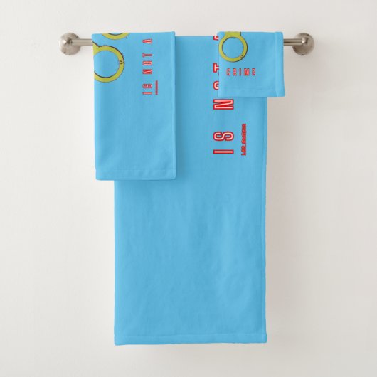 Badetuch-Set "FREIE SPRACHE IST KEINE STRAFE" Badhandtuch Set (Insitu)