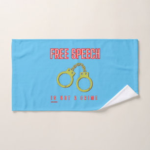 Badetuch-Set "FREIE SPRACHE IST KEINE STRAFE" Badhandtuch Set