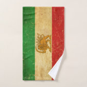 Badetuch Set Iran Flag Löwe und Sonnenschein Iran (Handtuch)