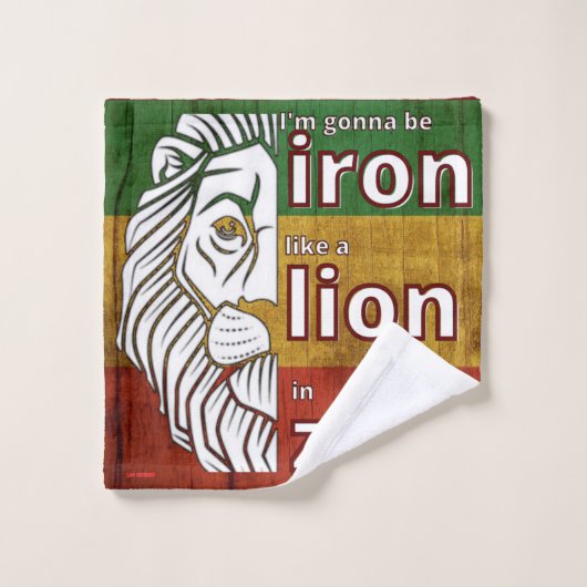 Badetuch-Set "IRON LION" Badhandtuch Set (Waschlappen)