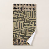 Badetuch-Set mit erdgeschmücktem Design Badhandtuch Set (Handtuch)