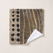 Badetuch-Set mit erdgeschmücktem Design Badhandtuch Set (Waschlappen)